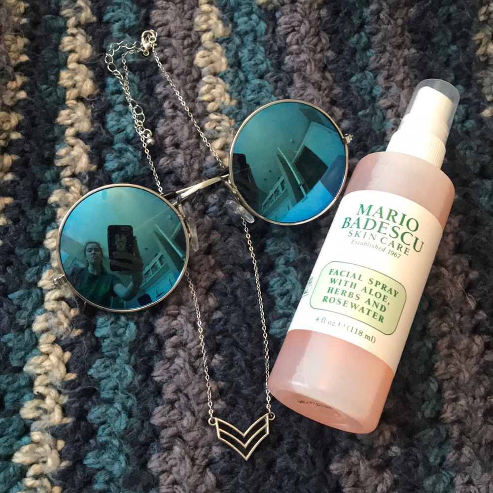 Sunglasses, Necklace and Face Mist Bundle!